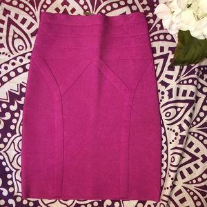 Bebe pencil skirt. HOT pink. Size XS